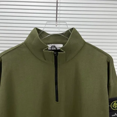 Свитшот Stone Island With Patch With Large Text - ZIP "Green" фото № 2