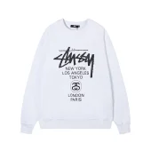Свитшот Stussy Inscriptions Of City Names "White"