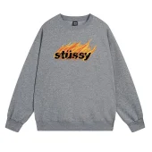 Свитшот Stussy Burning Inscription "Dark Gray"