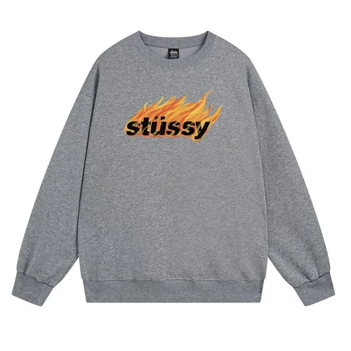 Свитшот Stussy Burning Inscription "Dark Gray"