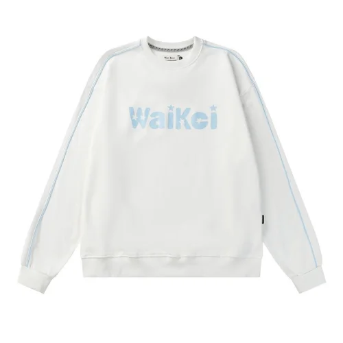 Свитшот Wai Kei With Stripes On Sleeves "White"