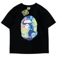 Футболка A Bathing Ape With Colorful Monkey "Black"