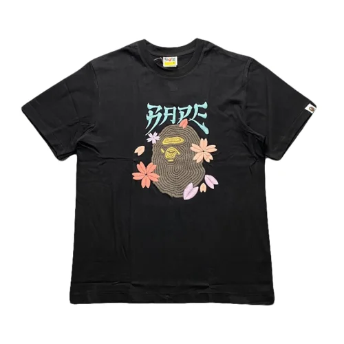 Футболка A Bathing Ape Monkey In Flowers "Black"