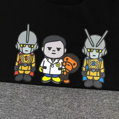 Футболка A Bathing Ape Super Hero "Black" фото № 8