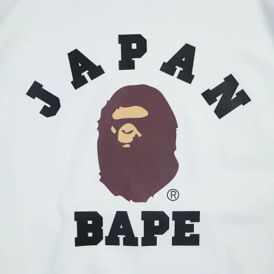 Футболка A Bathing Ape Japan - Text "White" фото № 3