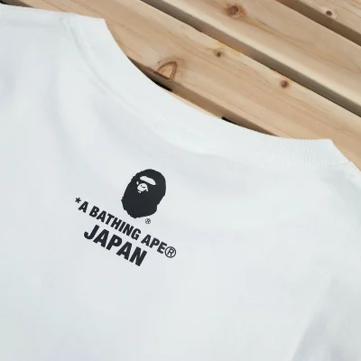 Футболка A Bathing Ape Japan - Text "White" фото № 4