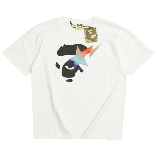 Футболка A Bathing Ape Star Print "White"