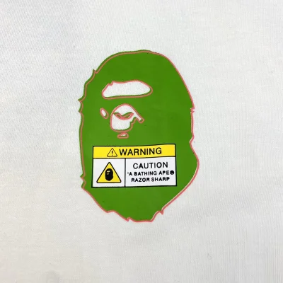 Футболка A Bathing Ape Gorilla Logo "White" фото № 4
