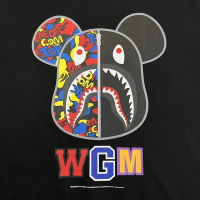 Футболка A Bathing Ape I Am Torn In Half "Black" фото № 5