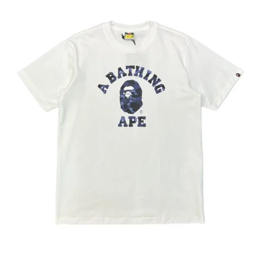 Футболка A Bathing Ape With Graphic Print "White/Blue"