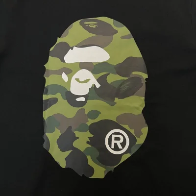 Футболка A Bathing Ape Standard Print-Logo "Black/Green" фото № 3