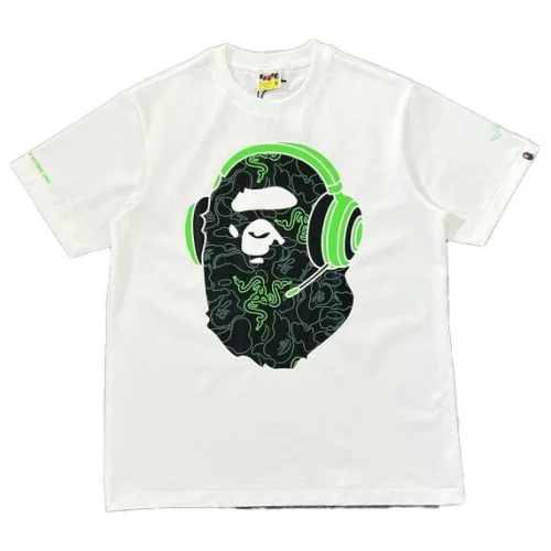 Футболка A Bthing Ape X Razer Gaming "White"