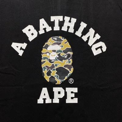 Футболка A Bathing Ape Monkey Coloring "Black" фото № 3