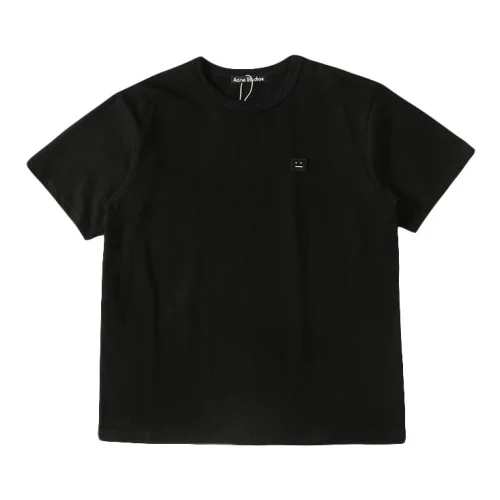 Футболка Acne Studios Cotton With An Emblem "Black"