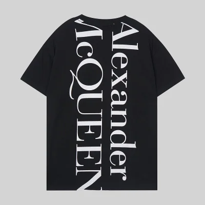 Футболка Alexander Mcqueen With Beautiful Text Logo "Black" фото № 2