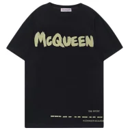 Футболка Alexander McQueen Plain With Brand Name Under Line