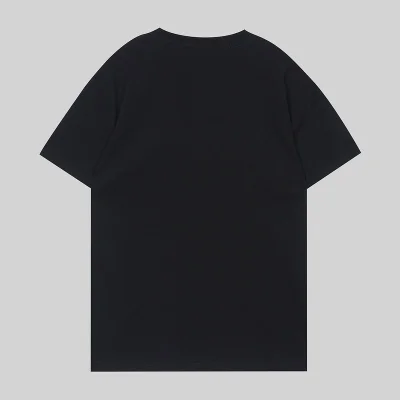 Футболка Alexander McQueen Plain With Brand Name Under Line "Black" фото № 2