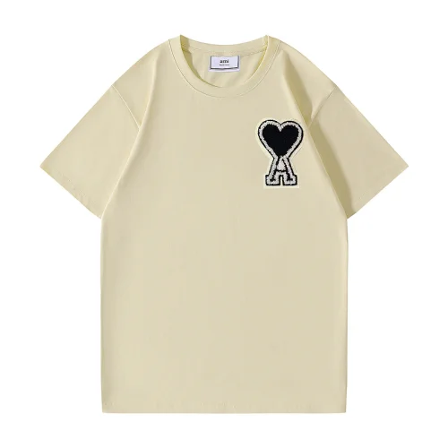 Футболка Amiri With A Letter Connected To The Heart "Cream"