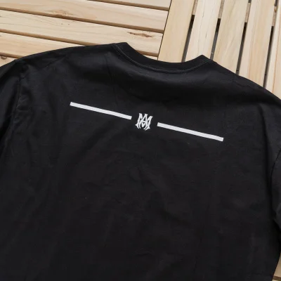 Футболка Amiri With Small Logo On Both Sides "Black" фото № 3