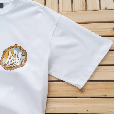 Футболка Amiri With Vibrant Emblem Print "White" фото № 6