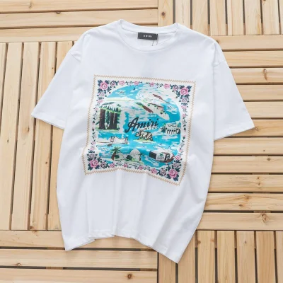 Футболка Amiri The Golden State "White" фото № 9