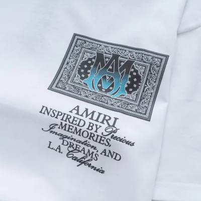 Футболка Amiri Memories - Text "White" фото № 5