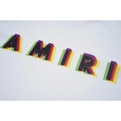 Футболка Amiri Overlapping Logos "White" фото № 4