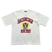 Футболка Balenciaga With The Coat Of Arms Of Designers "White"