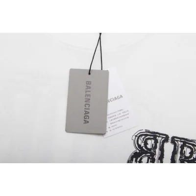 Футболка Balenciaga Logo Reflection "White" фото № 8