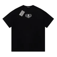 Футболка Balenciaga With Small Shiny Logo "Black"
