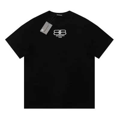 Футболка Balenciaga With Small Shiny Logo "Black" фото № 6
