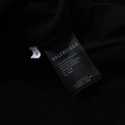Футболка Balenciaga With Small Shiny Logo "Black" фото № 8