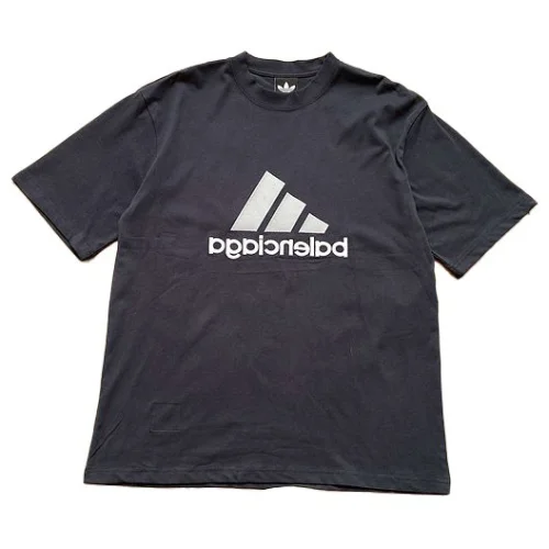 Футболка Balenciaga X Adidas Logos Conversely "Black"