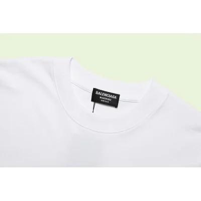 Футболка Balenciaga With Logo BB "White" фото № 4