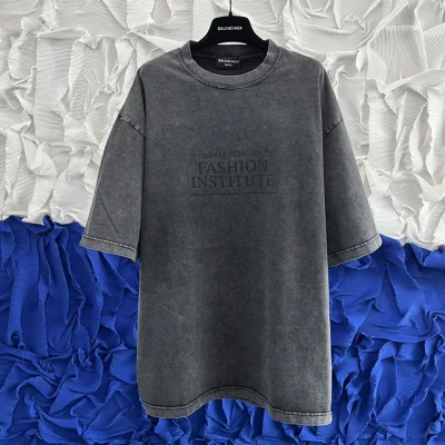 Футболка Balenciaga Fashion Institute "Gray" фото № 4