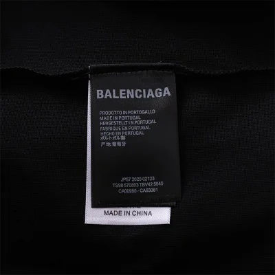 Футболка Balenciaga Sunglasses Front Print "Black" фото № 8
