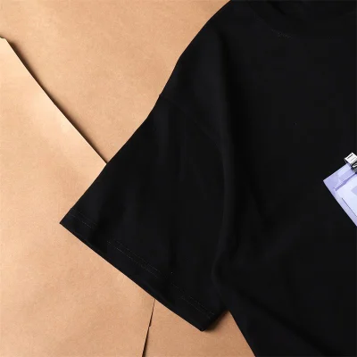 Футболка Balenciaga Sunglasses Front Print "Black" фото № 5