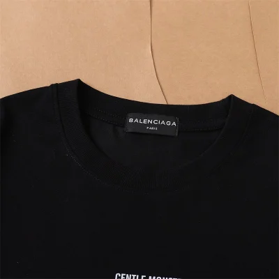 Футболка Balenciaga Sunglasses Front Print "Black" фото № 7