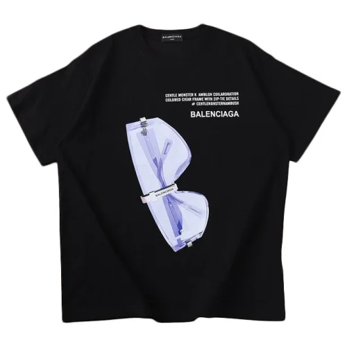 Футболка Balenciaga Sunglasses Front Print "Black"