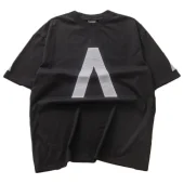 Футболка Balenciaga Front Inscription Archive "Black"