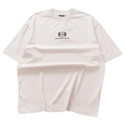 Футболка Balenciaga Two Intersecting Rings "Beige"