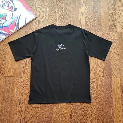 Футболка Balenciaga Interesting Emblem "Black" фото № 2