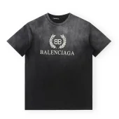 Футболка Balenciaga Laurel Wreath and Logo "Black"