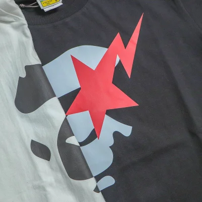 Футболка Bape Big Star Print Front "White" фото № 4