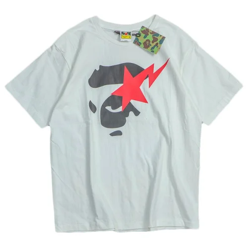 Футболка Bape Big Star Print Front "White"