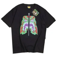 Футболка Bape Zipper Splits Face "Black"