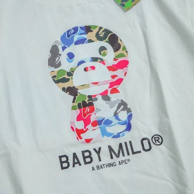 Футболка Bape Little Monkey "White" фото № 3