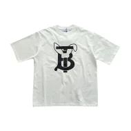 Футболка Burberry With An Animated Logo "White"