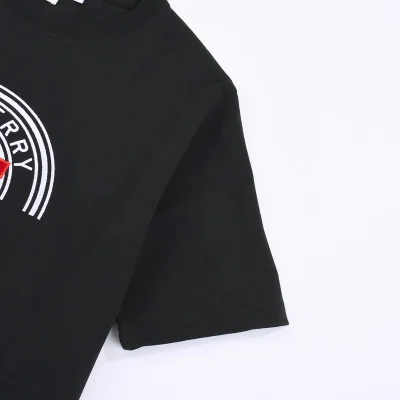 Футболка Burberry With An Arch And Brand Badge "Black" фото № 6