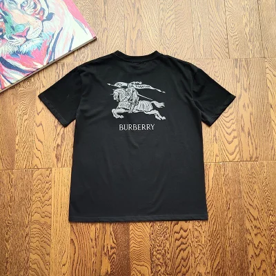 Футболка Burberry Textual Logo "Black" фото № 2